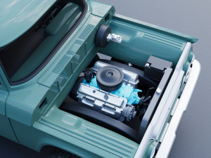 Dodge W200 Power Wagon Crew Cab 1962 3D Print Model