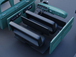 Dodge W200 Power Wagon Crew Cab 1962 3D Print Model