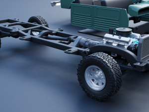 Dodge W200 Power Wagon Crew Cab 1962 3D Print Model