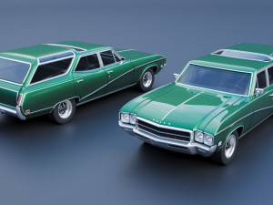 Buick Sport Wagon 1969 3Dプリントモデル