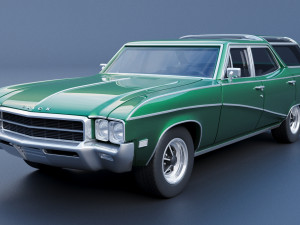 Buick Sport Wagon 1969 3Dプリントモデル