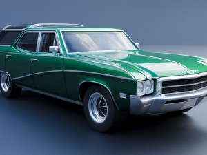 Buick Sport Wagon 1969 3Dプリントモデル