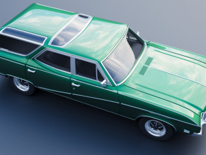 Buick Sport Wagon 1969 3Dプリントモデル