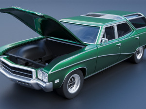 Buick Sport Wagon 1969 3Dプリントモデル