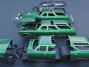 Buick Sport Wagon 1969 3D Print Model