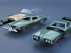 Pontiac Grand Prix 1969 3D-printmodel