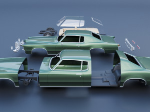 Pontiac Grand Prix 1969 3D-printmodel