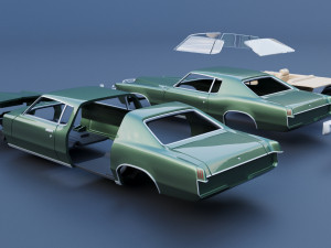 Pontiac Grand Prix 1969 3D-printmodel