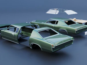 Pontiac Grand Prix 1969 3D Print Model
