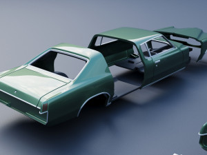 Pontiac Grand Prix 1969 3D-printmodel