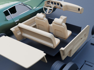 Pontiac Grand Prix 1969 3D-printmodel