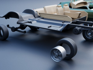 Pontiac Grand Prix 1969 3D-printmodel