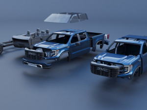 GMC Sierra 1500 - 2023 3D प्रिंट मॉडल