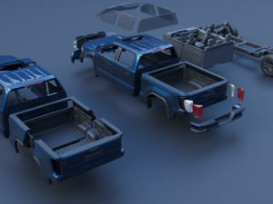 GMC Sierra 1500 - 2023 3D प्रिंट मॉडल