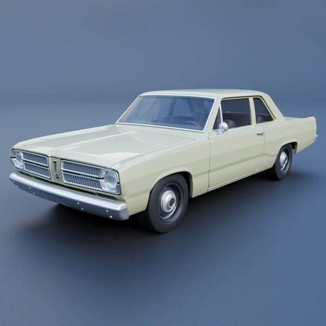 Plymouth Valiant 100 1967 3D Print Model .c4d .max .obj .3ds .fbx .stl .blend 