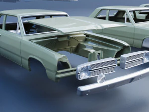 Plymouth Valiant 100 1967 3D Print Model