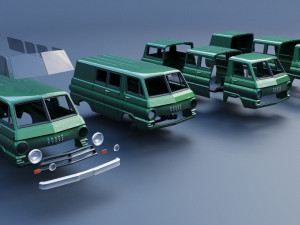 Dodge A100 3D प्रिंट मॉडल