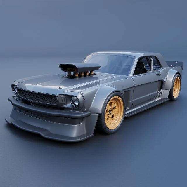 Mustang Hoonicorn 3D Print Model .c4d .max .obj .3ds .fbx .stl .blend 