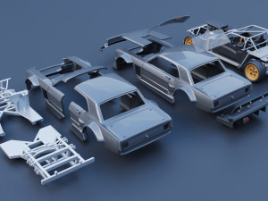 Mustang Hoonicorn Model do druku 3D