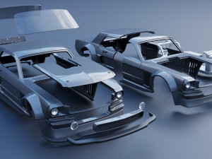 Mustang Hoonicorn Model do druku 3D