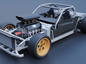 Mustang Hoonicorn 3D Print Model