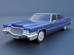 Cadillac Deville 1970 4 portas Modelo de Impressão 3D