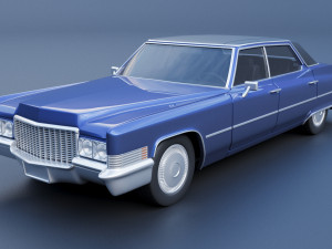 Cadillac Deville 1970 4 Door 3D-Druckmodell