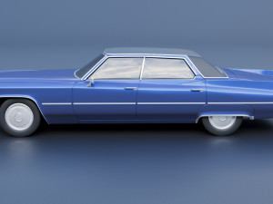 Cadillac Deville 1970 4 Door 3D-Druckmodell