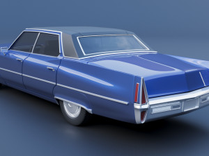 Cadillac Deville 1970 4 Door 3D-Druckmodell