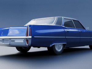Cadillac Deville 1970 4 Door 3D-Druckmodell