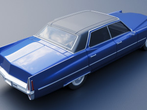 Cadillac Deville 1970 4 Door 3D-Druckmodell