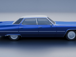 Cadillac Deville 1970 4 Door 3D-Druckmodell