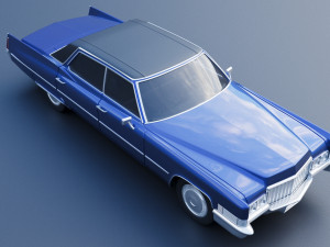 Cadillac Deville 1970 4 Door 3D-Druckmodell