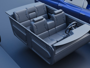 Cadillac Deville 1970 4 Door 3D-Druckmodell