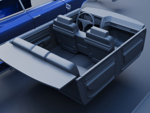 Cadillac Deville 1970 4 Door 3D-Druckmodell