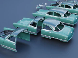 Kaiser Manhattan 1954 3D Print Model