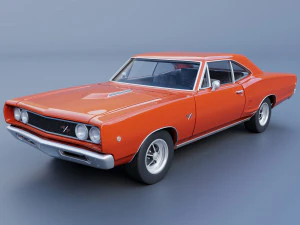 Dodge Coronet 1968 3D Print Model