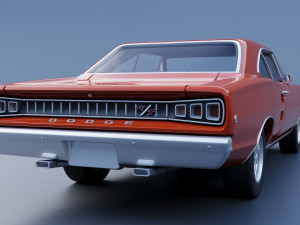 Dodge Coronet 1968 Modèles 3D en vedette