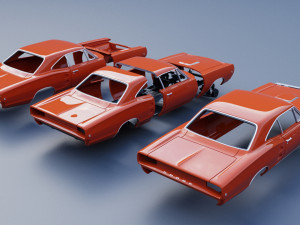 Dodge Coronet 1968 Modèles 3D en vedette