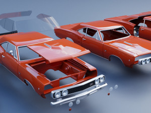 Dodge Coronet 1968 Modèles 3D en vedette
