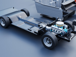 Dodge Coronet 1968 Modèles 3D en vedette
