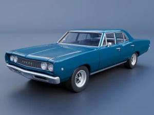 Dodge Coronet 4 двері 1968 року 3D Принт Модель