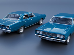 Dodge Coronet 4 Door 1968 Model Cetak 3D