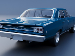 Dodge Coronet 4 Door 1968 Model Cetak 3D