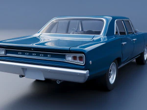 Dodge Coronet 4 Door 1968 3D Print Model
