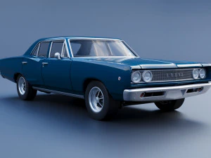 Dodge Coronet 4 Door 1968 3D Print Model