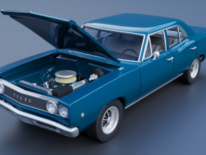 Dodge Coronet 4 Door 1968 Model Cetak 3D