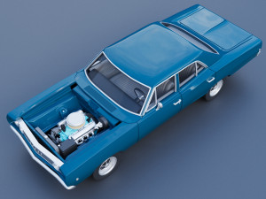 Dodge Coronet 4 Door 1968 Model Cetak 3D