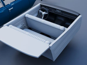 Dodge Coronet 4 Door 1968 3D Print Model
