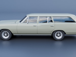 Dodge Coronet Wagon 1968 3D Baskı Modeli